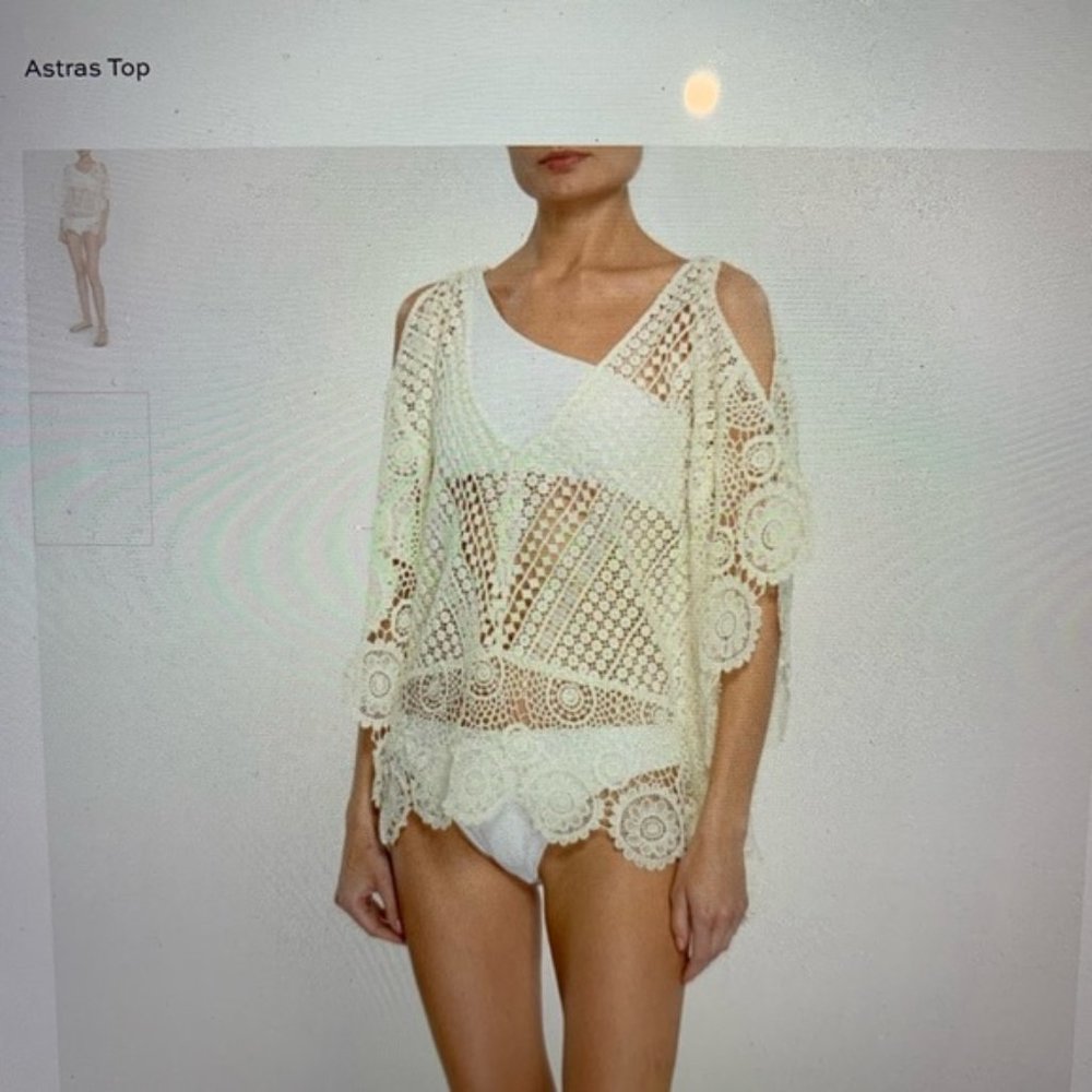 Ramy Brooks ASTRAS crochet top M/L